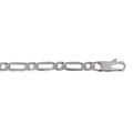 Cha&icirc;ne en argent maille Hawa&iuml; 1+1 largeur 6mm et longueur 50cm