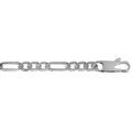 Cha&icirc;ne en argent maille Hawa&iuml; 1+3 largeur 6mm et longueur 50cm