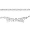 Colliers sur Artemare : Collier argent d&eacute;coup&eacute; main &agrave; votre pr&eacute;nom