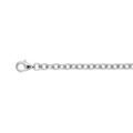 Bracelets sur Artemare : Bracelet en argent cha&icirc;ne maille for&ccedil;at longueur 19cm