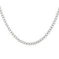 Cha&icirc;ne en argent maille for&ccedil;at largeur 3mm et longueur 45cm r&eacute;glable