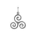 Pendentifs sur Artemare : Pendentif en argent triskel celte simple