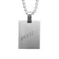 Pendentifs sur Artemare : Plaque militaire acier avec cha&icirc;ne boule