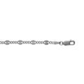 Bracelets sur Artemare : Bracelet en argent cha&icirc;ne maille serr&eacute;e avec maillons fantaisie