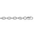 Bracelets sur Artemare : Bracelet en argent cha&icirc;ne maille marine tourn&eacute;es en alternance - longueur 18cm