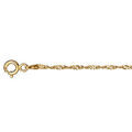 Bracelets sur Artemare : Bracelet en plaqu&eacute; or cha&icirc;ne maille Singapour - largeur 1,5mm et longueur 18cm