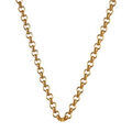 Colliers sur Artemare : Collier en plaqu&eacute; or maille jaseron - 0,1mm diam&eacute;tre et longueur 45cm