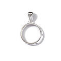 Pendentif porte pi&egrave;ce en argent diam&egrave;tre 23,5mm