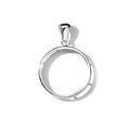 Pendentifs sur Artemare : Pendentif porte pi&egrave;ce en argent diam&egrave;tre 27,4mm
