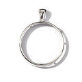 Pendentif porte pi&egrave;ce en argent diam&egrave;tre 37,5mm Artemare