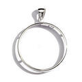 Pendentifs sur Artemare : Pendentif porte pi&egrave;ce en argent diam&egrave;tre 41,3mm