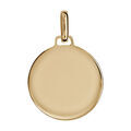 Pendentif en vermeil m&eacute;daille &agrave; graver grand mod&egrave;le - plaque prestige