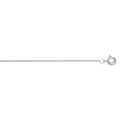 Cha&icirc;ne en argent rhodi&eacute; maille serr&eacute;e largeur 1,8mm et longueur 50cm Artemare