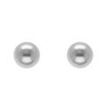 Boucles d'oreilles en argent boule de 4mm et fermoir poussette