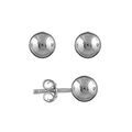 Boucles d'oreille sur Artemare : Boucles d'oreilles en argent boule de 6mm et fermoir poussette