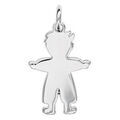 Pendentifs sur Artemare : Pendentif en argent petit gar&ccedil;on &agrave; graver