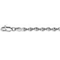 Chaine sur Artemare : Bracelet en argent cha&icirc;ne mailles vrill&eacute;es - longueur 18cm