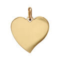 Pendentif en plaqu&eacute; or coeur &agrave; graver petit mod&egrave;le - plaque fine Artemare