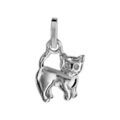 Pendentif en argent rhodi&eacute; chaton Artemare