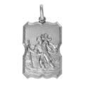 Pendentifs sur Artemare : Pendentif en argent rectangulaire Saint Christophe