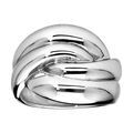 Bague Elix&egrave;s en argent massif en forme de noeud