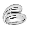Bague Elix&egrave;s en argent massif rhodi&eacute; 1 brin tournant Artemare