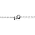 Bracelets sur Artemare : Bracelet en argent rhodi&eacute; cha&icirc;ne avec 2 petits coeurs d&eacute;coup&eacute;s et ouvrag&eacute;s au milieu - longueur 16cm + 3cm de rallonge