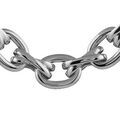 Colliers sur Artemare : Collier Elix&egrave;s en argent massif rhodi&eacute; cha&icirc;ne mailles crois&eacute;es - longueur 43cm