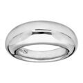Bague Elix&egrave;s en argent massif rhodi&eacute; forme bomb&eacute;e style r&eacute;tro