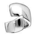 Bagues sur Artemare : Bague Elix&egrave;s en argent massif rhodi&eacute; 2 rubans superpos&eacute;s
