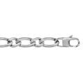 Bracelet en acier cha&icirc;ne mailles 1+1 largeur 7mm et longueur 21cm