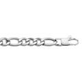 Bracelet en acier cha&icirc;ne mailles 1+3 largeur 6mm et longueur 21cm Artemare