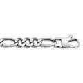 Chaine sur Artemare : Bracelet en acier cha&icirc;ne mailles 1+3 largeur 7mm et longueur 21cm