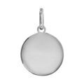 Pendentifs sur Artemare : Pendentif en argent rhodi&eacute; m&eacute;daille &agrave; graver petit mod&egrave;le diam&egrave;tre 15mm - plaque fine