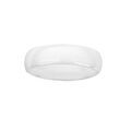 Bagues sur Artemare : Alliance demi-jonc en c&eacute;ramique blanche 6mm