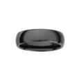 Bagues sur Artemare : Alliance demi-jonc en c&eacute;ramique noire 6mm