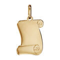 Pendentifs sur Artemare : Pendentif en plaqu&eacute; or parchemin &agrave; graver petit mod&egrave;le 15mm X 18mm - plaque fine