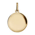 Pendentifs sur Artemare : Pendentif en plaqu&eacute; or m&eacute;daille &agrave; graver moyen mod&egrave;le diam&egrave;tre 20mm - plaque fine