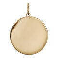 Pendentifs sur Artemare : Pendentif en plaqu&eacute; or m&eacute;daille &agrave; graver tr&egrave;s grand mod&egrave;le diam&egrave;tre 30mm - plaque fine