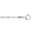 Bracelet en argent cha&icirc;ne maille grains de caf&eacute; longueur 18cm