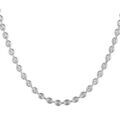 Chaine sur Artemare : Cha&icirc;ne en argent maille grains de caf&eacute; longueur 50cm et largeur 5mm