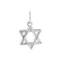 Pendentif en argent rhodi&eacute; &eacute;toile de David Artemare