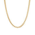 Colliers sur Artemare : Collier en plaqu&eacute; or maille palmier - largeur 5mm et longueur 45cm