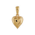 Pendentifs sur Artemare : Pendentif en plaqu&eacute; or petit coeur bomb&eacute;