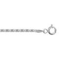 Bracelets sur Artemare : Bracelet en argent cha&icirc;ne maille fantaisie en S - longueur 18cm