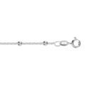 Bracelet en argent cha&icirc;ne avec petites boules facett&eacute;es - longueur 18cm