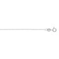 Cha&icirc;ne en argent rhodi&eacute; maille for&ccedil;at largeur 1mm et longueur 40cm