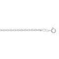 Cha&icirc;ne en argent rhodi&eacute; maille for&ccedil;at largeur 2.7mm et longueur 50cm