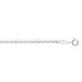 Cha&icirc;ne en argent rhodi&eacute; maille for&ccedil;at largeur 2.7mm et longueur 60cm