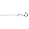 Cha&icirc;ne en argent rhodi&eacute; mailles 1+3 largeur 1,2mm et longueur 40cm Artemare